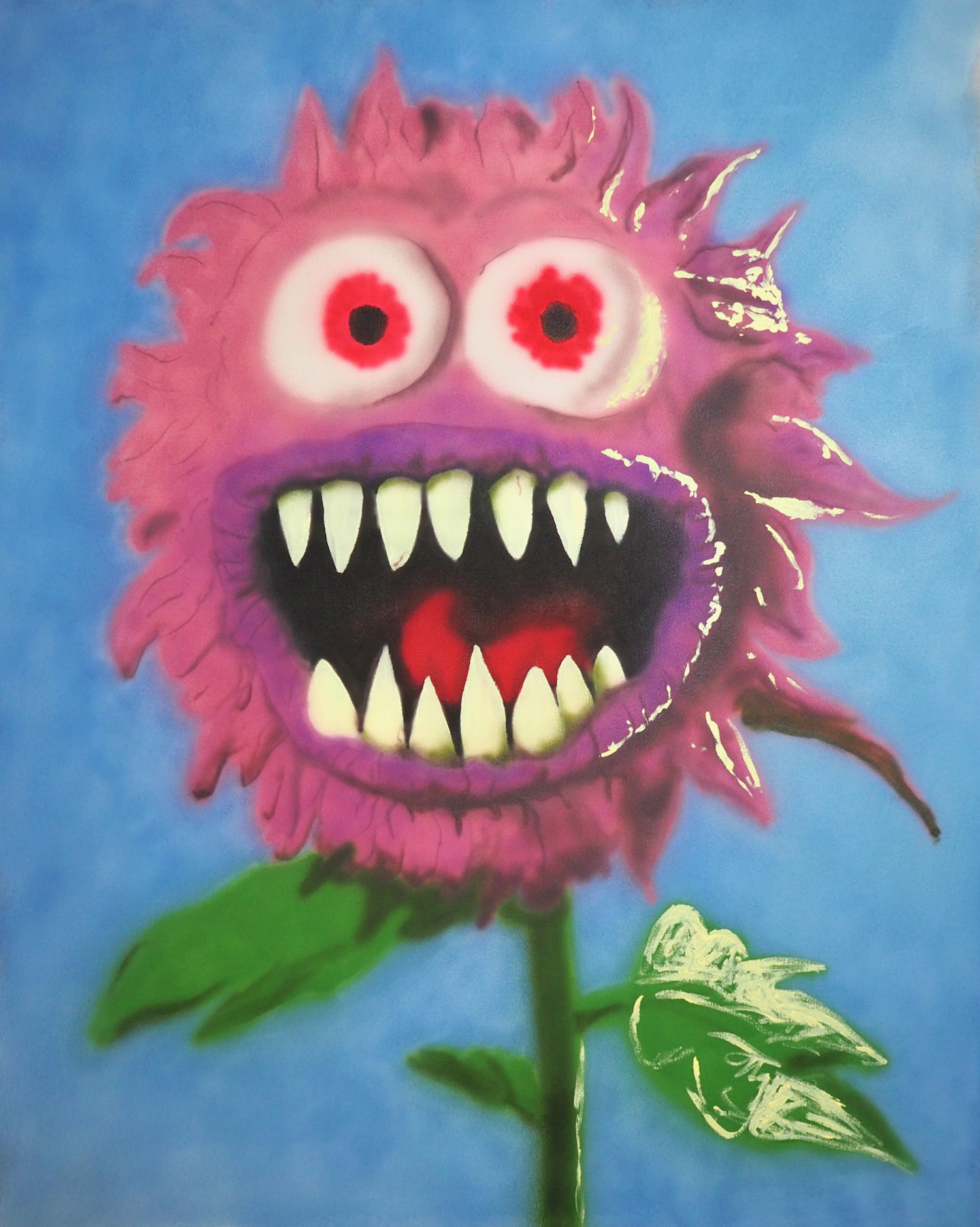 Monsterous Flower, a painting by Adam S. Forsythe